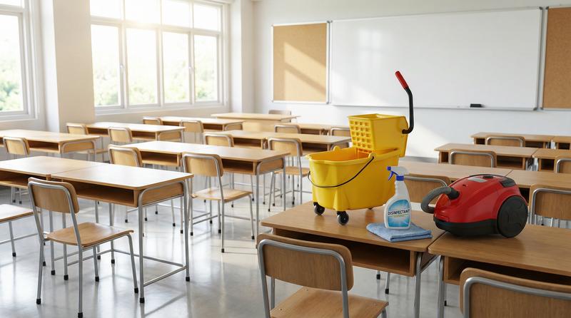 تنظيف المدارس والمنشآت التعليمية في الكويت